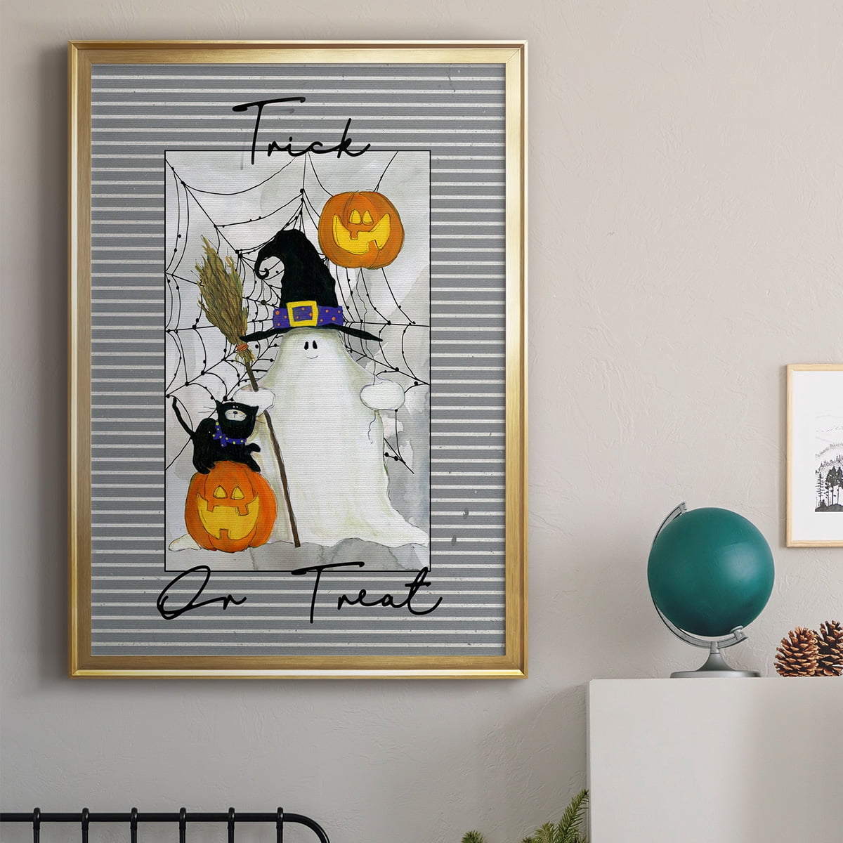 Trick or Treat Ghost Premium Classic Framed Print - Ready to Hang