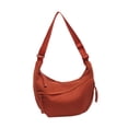 thumbnail image 3 of Bolsa de hombro simple Bolsa de Nylon Nylon Crossbody para viajar en el trabajo de compras Naranja, 3 of 8