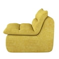 thumbnail image 5 of Lazy Floor Sofa, Modern Armless Floor Lounge Chair and Comfy Accent Bean Bag Couch, Fireside Chair with Ergonomic Design, Single Corner Chair Sofa for Living Room, Bedroom, Salon and Office, Yellow, 5 of 7