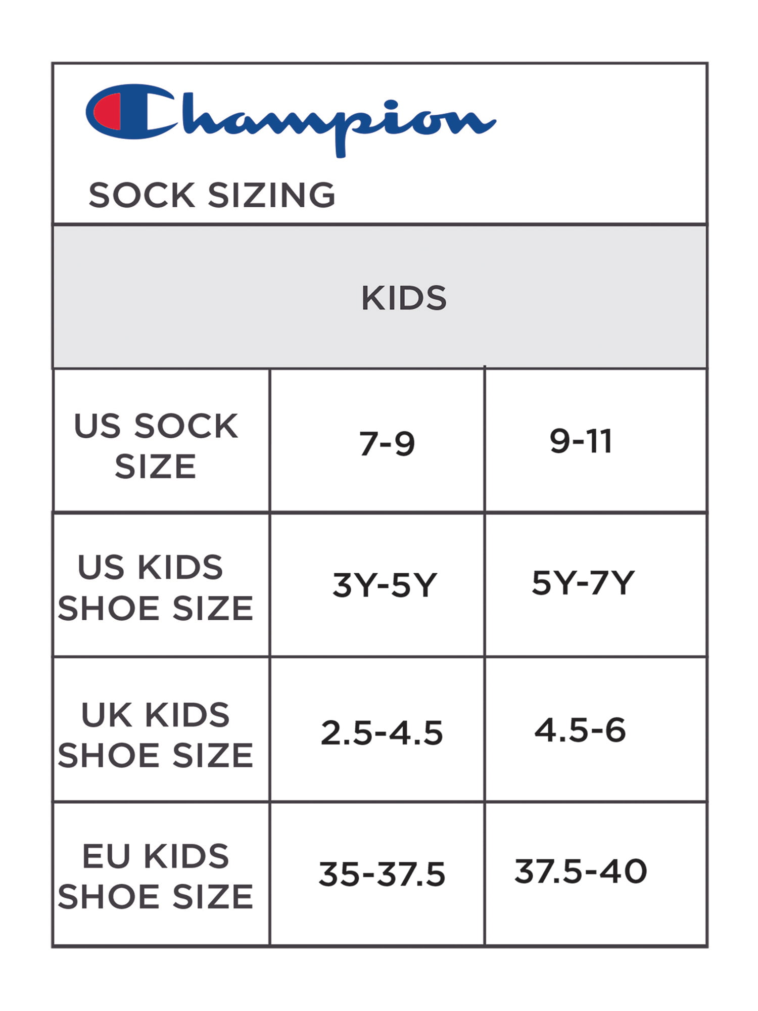 kids champion sock shoes
