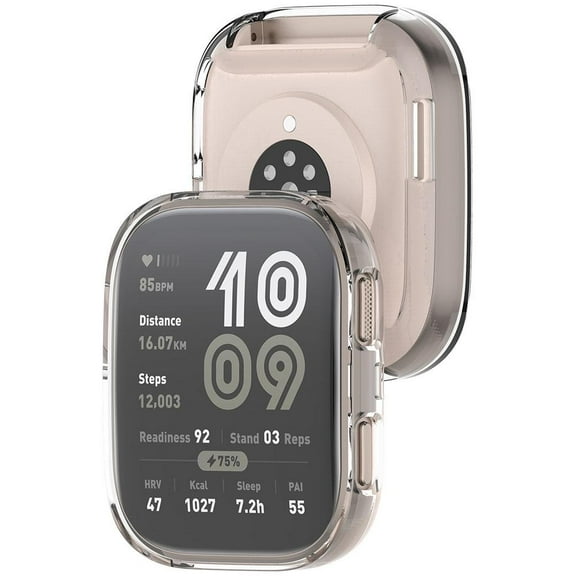 QHUDLV Screen Protector Case Amazfit Bip 6 Smartwatch, TPU Shell Cover for Smartwatch, Full-Body HD Protection, Lightweight Fit for Daily Wear