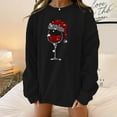 thumbnail image 2 of Pull à Capuche pour Femmes de Noël Veste Douce Mi-Longue Imprimé Graphique Mode Sweatshirt Manches Longues Fermeture Blouse Col Rond Cardigan d'Hiver, 2 of 4