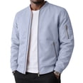 thumbnail image 6 of Thousandth Men's Bomber Jacket Reversible Warm Coat Quilted Lined Windproof Baseball Collar Jacket Casual Fall Winter Outerwear, 6 of 6