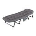 thumbnail image 3 of Cama plegable para siesta, cuna de Camping, silla multiusos para Patio, cama con respaldo, tumbona de oficina para acampar al aire libre, playa,, 3 of 8