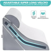 Wedge Pillow for Sleeping, Orthopedic Bed Wedge Pillow Set, 15-in-1 Adjustable Memory Foam Wedge Pillow Post Surgery, 9 &16 & 20 inch Height 3-in-1 Incline Pillows Wedges for Acid Reflux/Snoring