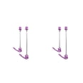 thumbnail image 4 of Sonducket 1 par de pinchos para bicicleta de montaña ZTTO, pinchos para bicicleta de liberación rápida anodizados, componentes para ciclismo al aire Violeta 2piezas Sonducket CBP200007, 4 of 5