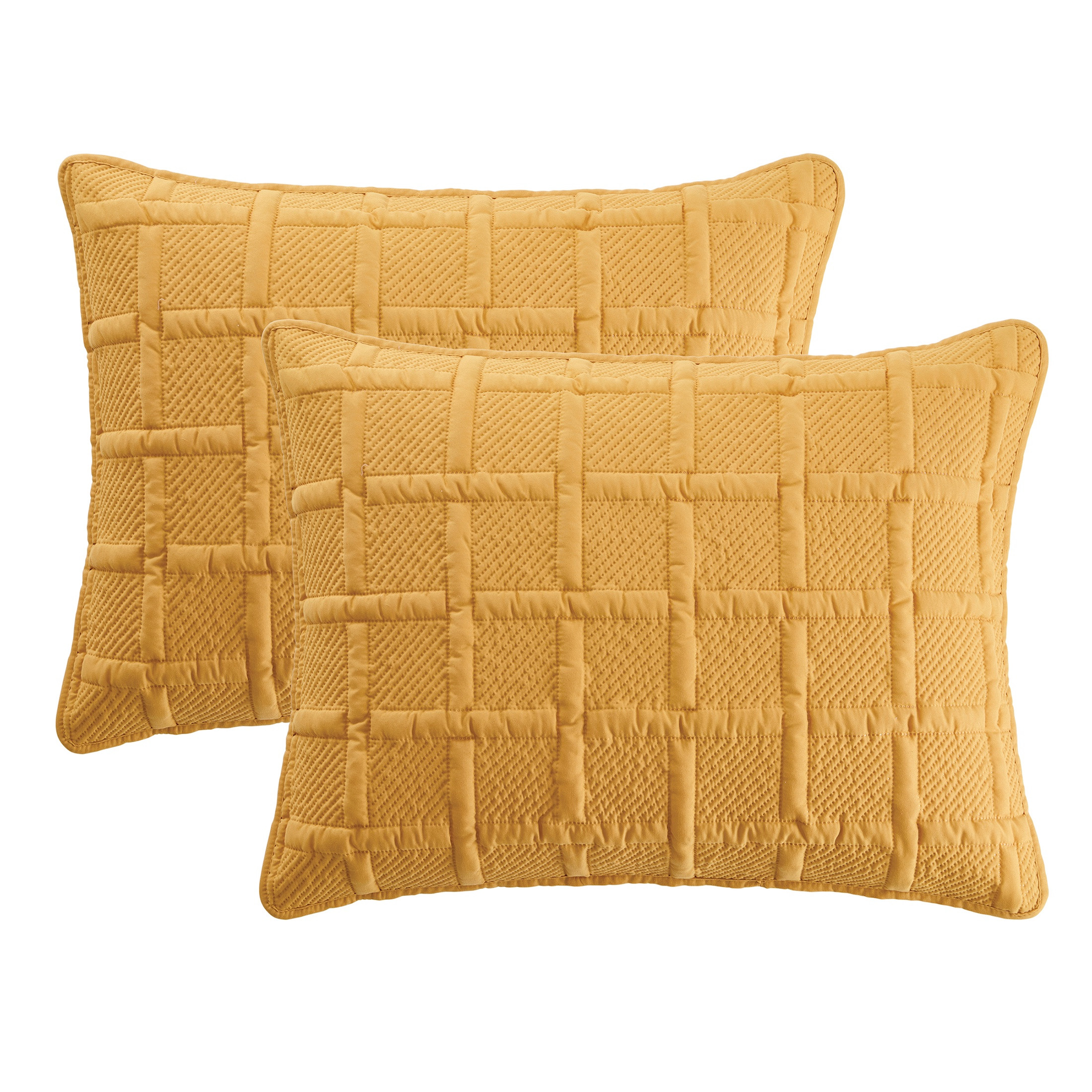 VCNY Home Solid 3-Piece Square Pinsonic Textured Quilt Set