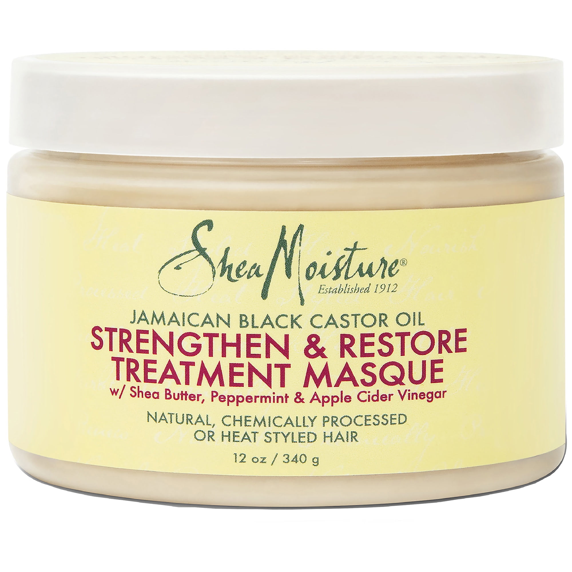 SheaMoisture Jamaican Black Castor Oil Strengthen-Grow Restore Treatment Masque  Masque 12 oz 