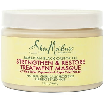 SheaMoisture Jamaican Black Castor Oil Strengthen-Grow Restore  Masque Masque 12 oz