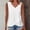 *White, variant on ClodeEU Women's V Neck Sleeveless Tank Top with Ruffle Hem,Casual Solid Color Layered Blouse Yellow,Womens Plus L