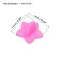 thumbnail image 2 of Uxcell Rubber Pin Backs Star Shape Lapel Pin Backing Brooch Holder Decorative Accessories Pink 100 Pack, 2 of 6