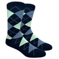 thumbnail image 2 of Urban-Peacock - Men's Dress, Trouser & Groomsmen Socks - Navy, Steel Blue & Mint Green - 1 Pair, 2 of 3