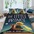 thumbnail image 2 of El Petit Prince (2) Conjunto de sábanas temático, trío de piezas, cómodo y amigable con la piel, diseño único, regalo de decoración para el hogar para familiares, amigos y fans,140X210cm, 2 of 6