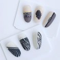 thumbnail image 3 of 1 hoja de pegatinas 3D para uñas F-lame Animal Letters Pattern Adhesive Nail MABOTO Etiqueta engomada del clavo, 3 of 6