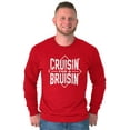 thumbnail image 5 of Cruising a Bruising Fight Rebel Punk Men's Long Sleeve Tee T Shirt Brisco Brands X, 5 of 6
