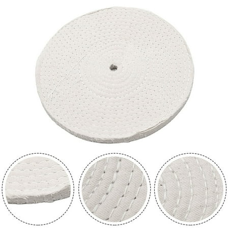 

8/200mm Spiral Sewn Stitch Buffing Wheels Metal Polishing Buff Pad For Jewelry