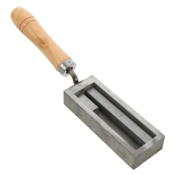 FRCOLOR Iron Casting Mold Graphite Melting Tool Silver Bar Molds Small Stone Tools Black