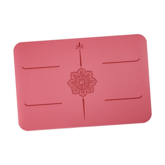 Esterilla de pequeña, almohadilla para las rodillas, cojín antideslizante para ejercicios en el suelo, para hombres y mujeres, ideal para acampar Rojo rosa