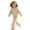 Beige, variant on Gaexia Elegant Girls Long Sleeve Pleated Top Set, Bow Tie Two Piece with Round Neck, Cute Casual Outfit for Kids
