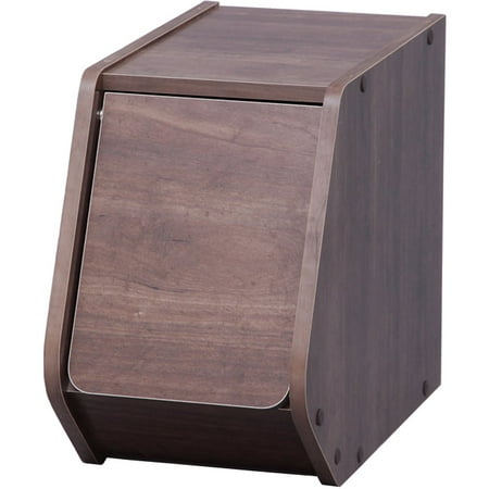 

Iris Ohyama Stack Box with Door Width 20 x Depth 38.8 x Height 30.5cm Brown STB-200D// Plate