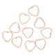 thumbnail image 5 of 10 colgantes acrílicos huecos con forma de corazón para hacer pendientes DIY. Color 8, 5 of 9