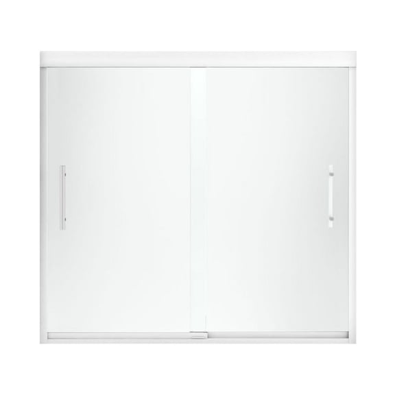 Sterling 542808-59 Finesse 55-1/2" X 59-5/8" Frameless Sliding Shower Door - Silver