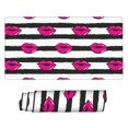 thumbnail image 6 of XMXT Non-Slip Gaming Mouse Pad, Striped Lipstick Pattern Mousepad Computer Keyboard Mats Desk Pads Office Decor Accessories, 15.8"x29.5", 6 of 8