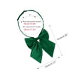 thumbnail image 2 of INSPIRE CHIC Nœud Papillon Uniforme Pré-Noué Uni Ajustable pour Femme Vert, 2 of 5