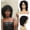 Black, variant on Short Dreadlock Wig for Women and Men, Synthetic Afro Twist Braided Wigs Faux Hair Full Machine Made Glueless Curly Wigs Black Color