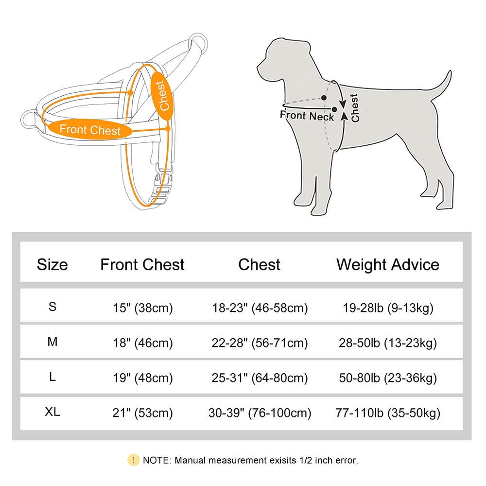 No Pull Dog Vest Harness with Soft Padded Plush Reflective Strip Escape Proof and Quick Fit