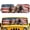 American Flag Wild Horses, variant on POLERO Stylish Off-Road Windshield Sun Shade with Wild Horses Herd Design - Great for Daily Parking & Outdoor Adventure
