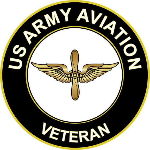 3.8 Inch U.S. Army Veteran Aviation Sticker Decal
