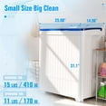 thumbnail image 3 of SOLAURA Portable Twin Tub Mini Washing Machine, 26lbs Capacity, Semi-Automatic Combo with 15lbs Washer & 11lbs Spinner for Apartments, RVs, and Dorms (Blue), 3 of 9