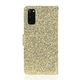 thumbnail image 2 of Allytech Samsung Galaxy S20 Case Wallet, PU Leather Bling Glitter Folding Stand Shockproof Flip Cover with Cards Slots Cash Pocket Book Style Magnetic Cover Case for Samsung Galaxy S20 6.2", Gold, 2 of 9