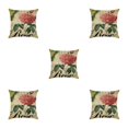 thumbnail image 1 of Maytalsory Easy To Change Flowers Pillowcase Addition To Home Decor Polyester Decorative Pillow Cushion Covers Soft Durable kztym001-4 5Set, 1 of 6