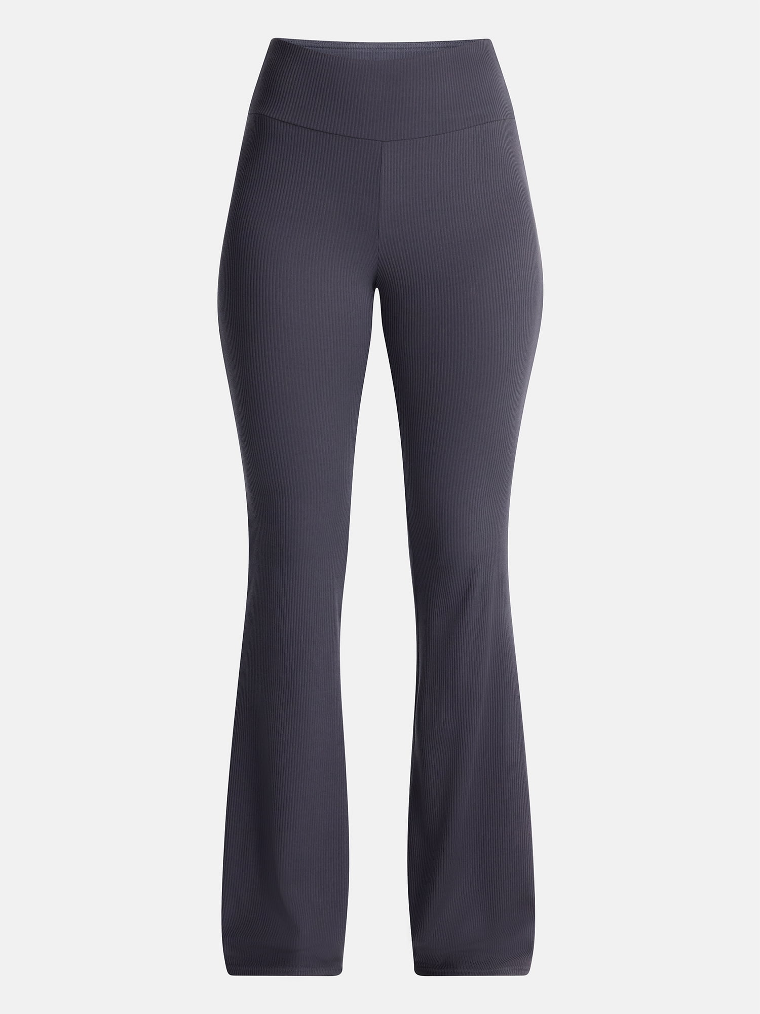 No Boundaries Ribbed Flare Pants, 32" Inseam, Women's XS-XXL