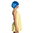 thumbnail image 2 of Adult Women’s Cartoon Character Cosplay Yellow Dress and Blue Wig Complete Halloween Costume Set, 2 of 7