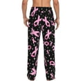 thumbnail image 3 of Bingfone Breast Cancer Awareness (2) Mens All Over Print Sleep Pajama Pants-Small, 3 of 9