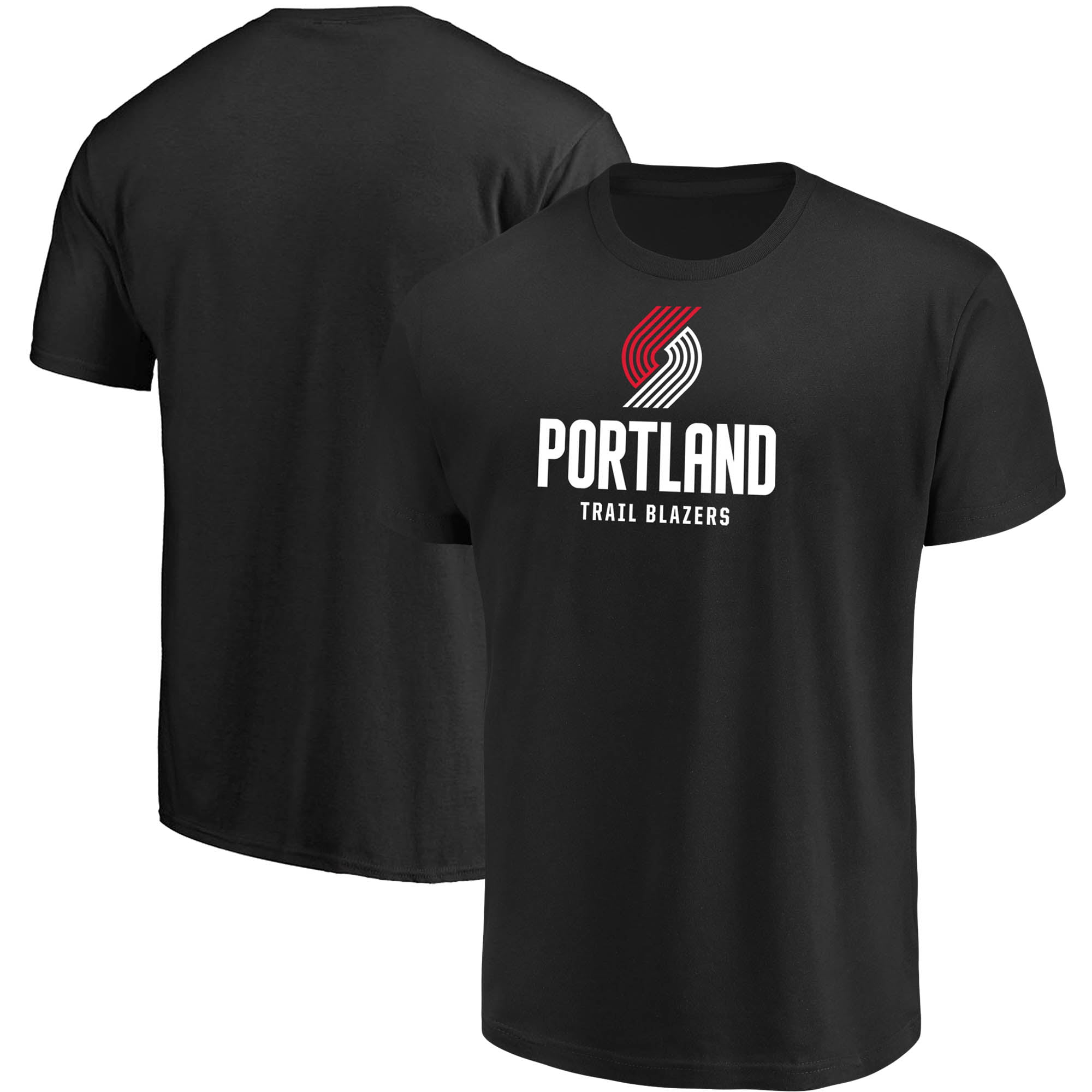 Men's Majestic Black Portland Trail Blazers Victory Century T-Shirt ...