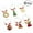 As Shown, variant on Lanytaeo 6PCS Christmas Style Set Wine Glass Charms with Rings Wire Drink Markers Party Supplies Earrings