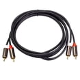 thumbnail image 1 of 2 RCA a 2 RCA Cable macho a macho Cable de audio para DVD TV Amplificador CD Soundbox, 1 of 8