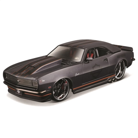 Maisto Chevrolet Camaro Z/28 Harley Davidson H-D Custom Diecast Model Car, 1/24, Metallic Gray