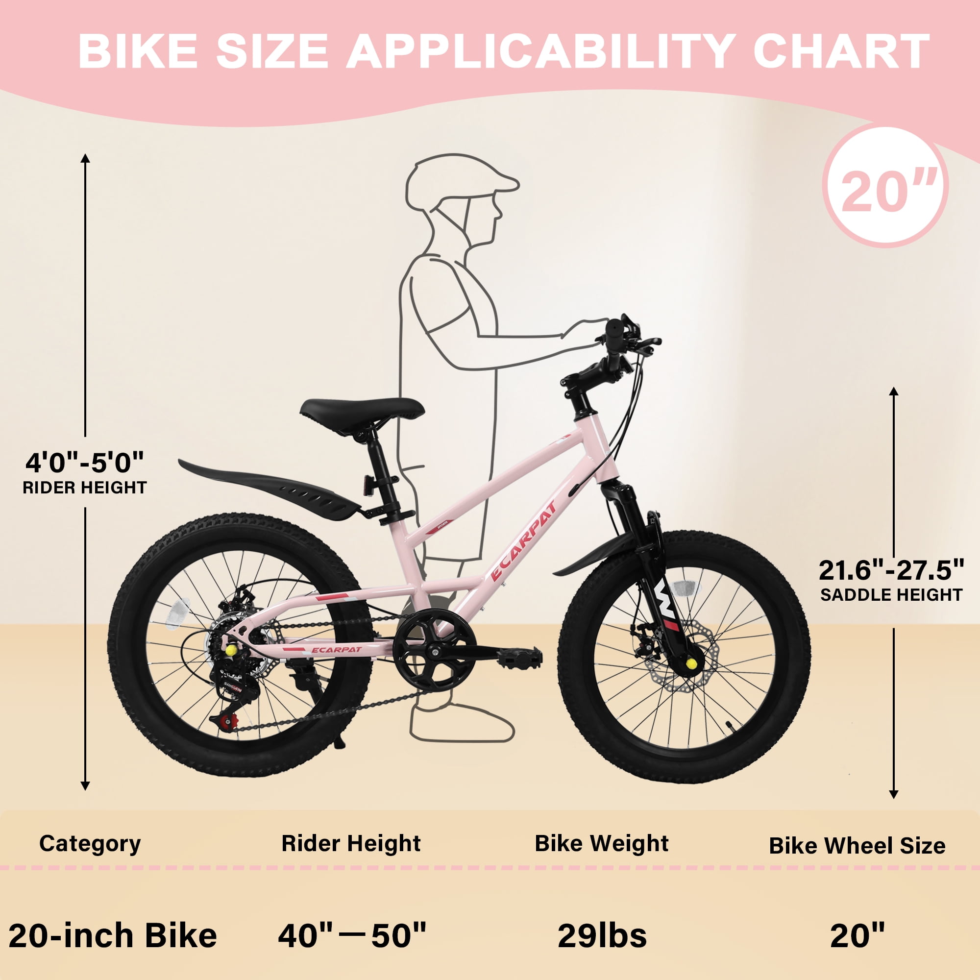 TheEshow 20 Inch Mountain Bikes