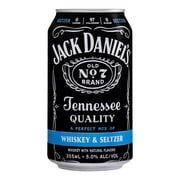 Jack Daniel's and Seltzer Ready to Drink, 355 mL Can, 4-Pack, 10 Proof