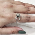thumbnail image 4 of Natural Raw Pyrite Ring, Pyrite Gemstone Ring, Money Catching Power Ring, Crescent Moon Adjustable Ring, Toe Ring, 925 Sterling Silver, Women Ring, Christmas, Thanksgiven, Handmade Statement Jewelry, 4 of 9