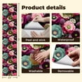 thumbnail image 4 of Peel and Stick Wallpaper Contact Paper Anemones Black Large Pink Flower Golden Brown Flower Purple Flower Self Adhesive and Removable 24in x 118in, 4 of 8