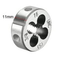 thumbnail image 3 of Uxcell 3/8-16 UNC Alloy Tool Steel Machine Thread Round Threading Dies 2 Pack, 3 of 3