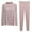 Pink, variant on Pjs for Women Pajama Sets for Women Cozy Pajamas for Women Soft Women Solid Color Half Turtleneck Padded Pajamas with Cups Long Sleeves and Trousers Two Piece Home Pajamas Sets