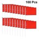 thumbnail image 2 of 100pcs Handheld Square Flags Solid Color Mini Flag Party Supplies Party Celebration Flags (red), 2 of 2