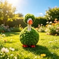 thumbnail image 5 of RUINIXCW 7 Inch Desk Goose Outfits Desk Duck Outfit Mini Porch Goose Outfit Crochet Green Desktop Goose Outfits for Desk Goose Figurine Spring Summer Desk Goose Clothes and Hat Set, 5 of 9
